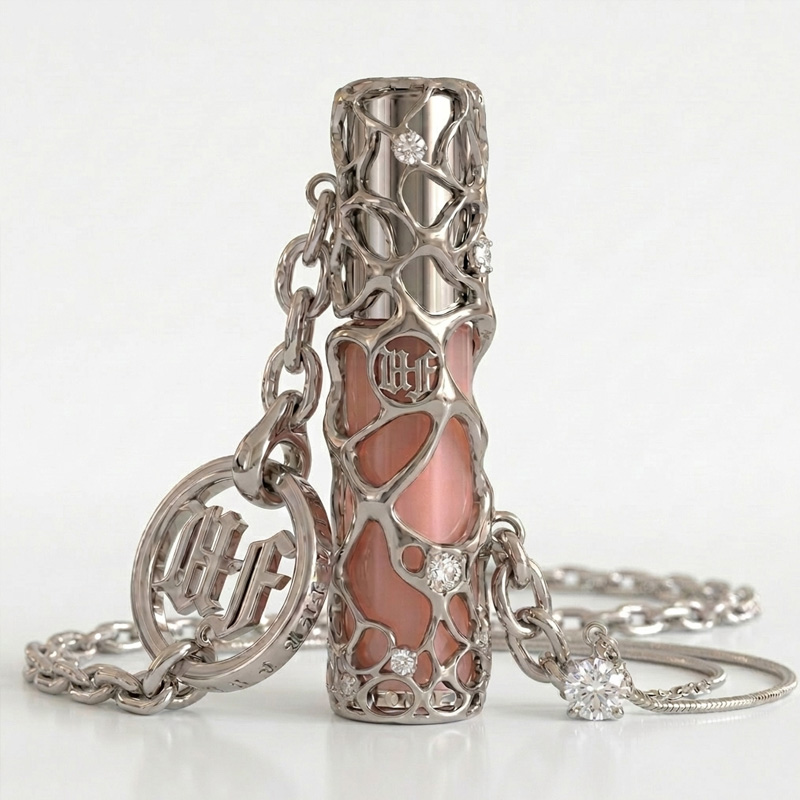The Untitled Femme caged lip oil mockup inside the Dough app